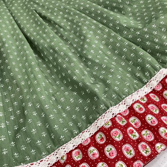 Daller Tracht Dirndl Printed Side Zip Skirt Size 42 Oktoberfest Deutsch German - Picture 11 of 14